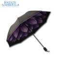 Factory Price OEM Daisy Black Unbreakable Sun Umbrella with Customizing Logo Rainproof